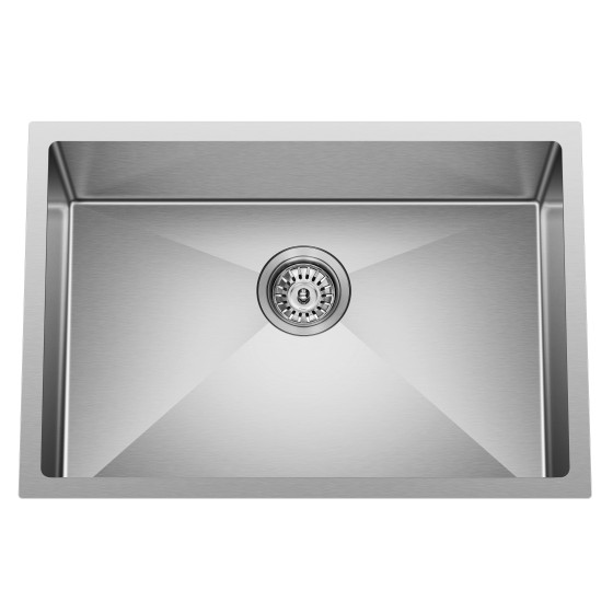 BC-S6045 Stainless Steel Single sink 600 X 450 X 230mm - Brushed Nickel