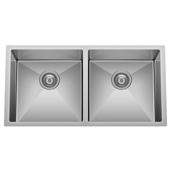 BC-D8745  Stainless Steel  Double Sink 875 x 450 x 230mm- Brushed Nickel