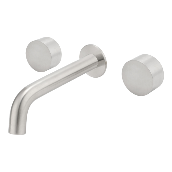 KC1299.BS Wall Mount Mixer-Brushed Stainless Steel