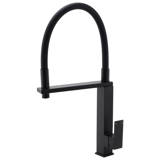 6002 Matte Black High-Arch Kitchen Mixer Tap