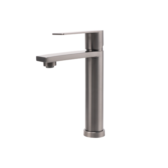 BC 2010 Gun Metal Round Basin Mixer Tap