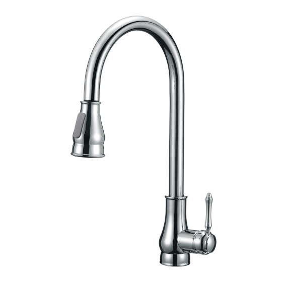 BC-6006 High Arc Pull Out Sprayer Kitchen Mixer Tap