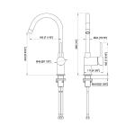 BC-6010 Brushed Nickel Kitchen Mixer Tap